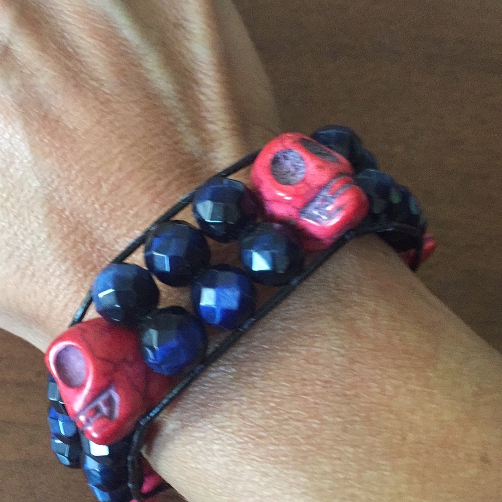 Skull Beaded Bracelet